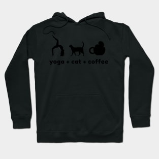 Yoga Cat Coffee Hoodie